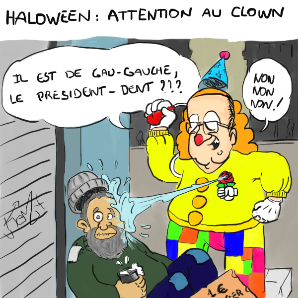 Hollande le clown
