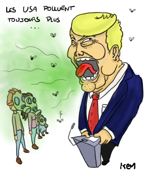 Donald Trump nous pollue