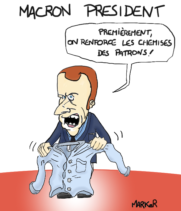 Macron renforce les chemises