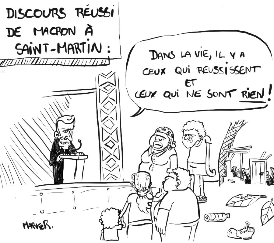 Macron Ã  Saint-Martin