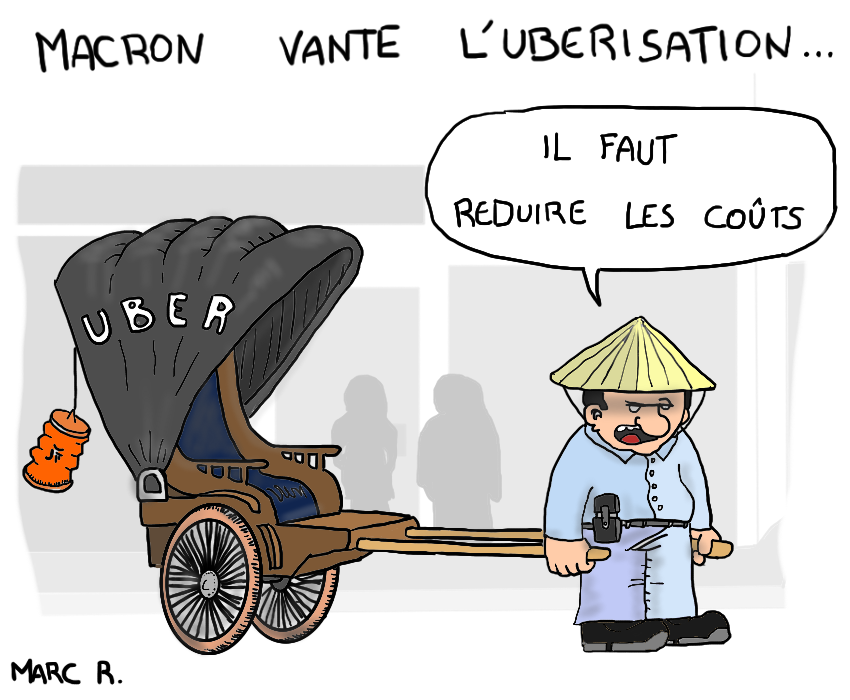 Macron vante l'uberisation