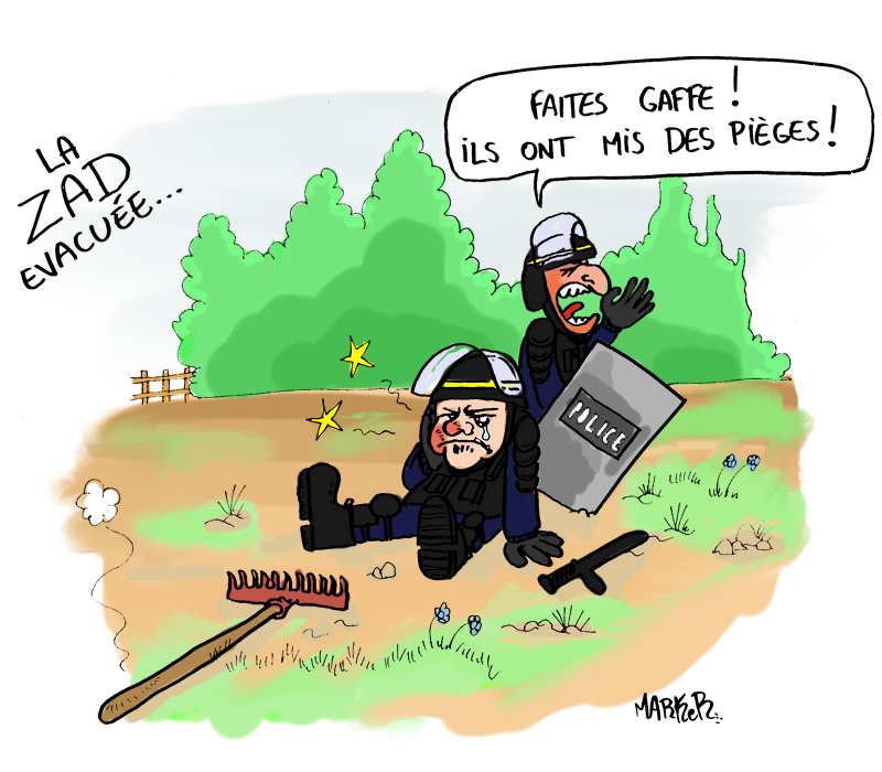 Evacuation musclÃ©e de la ZAD