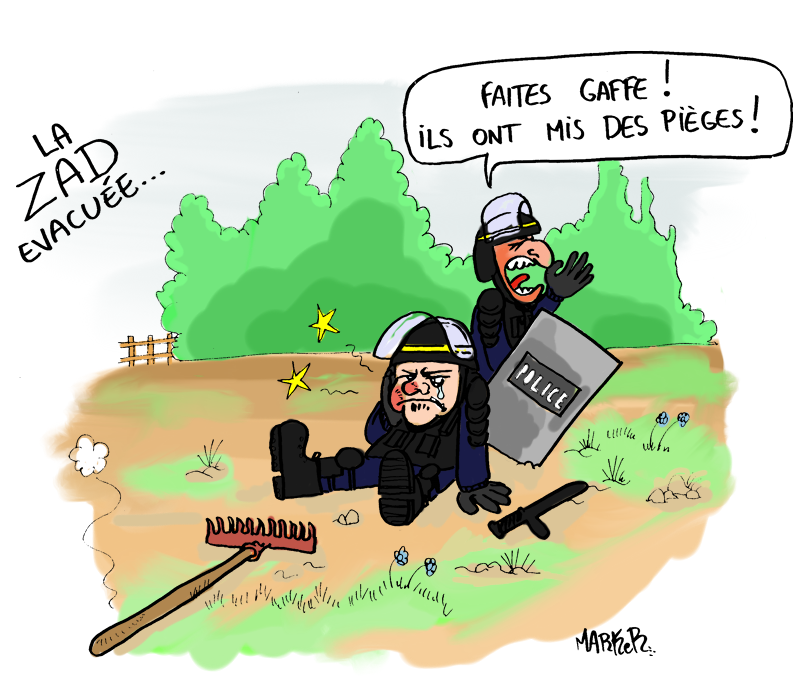 Evacuation musclée de la ZAD