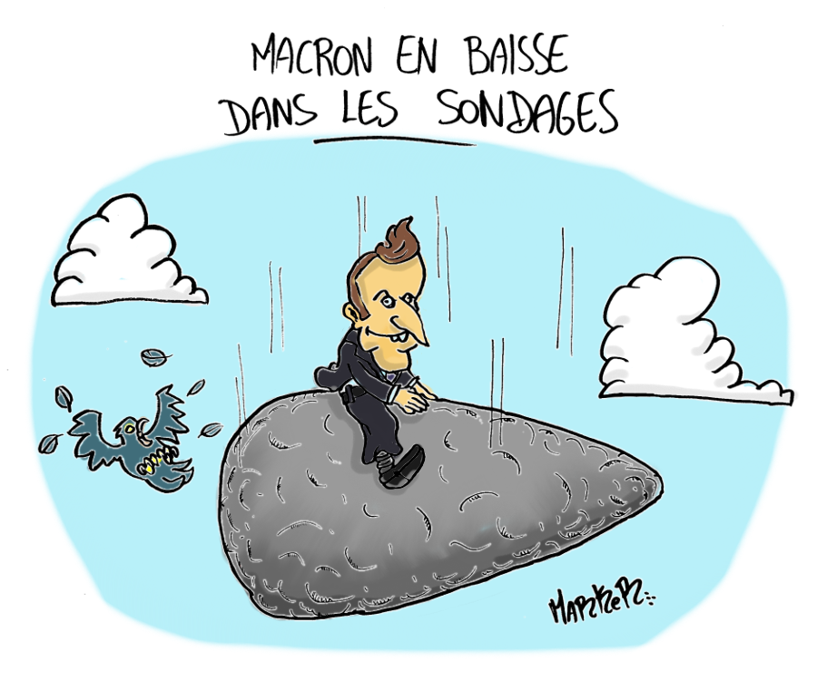 Macron chute dans les sondages